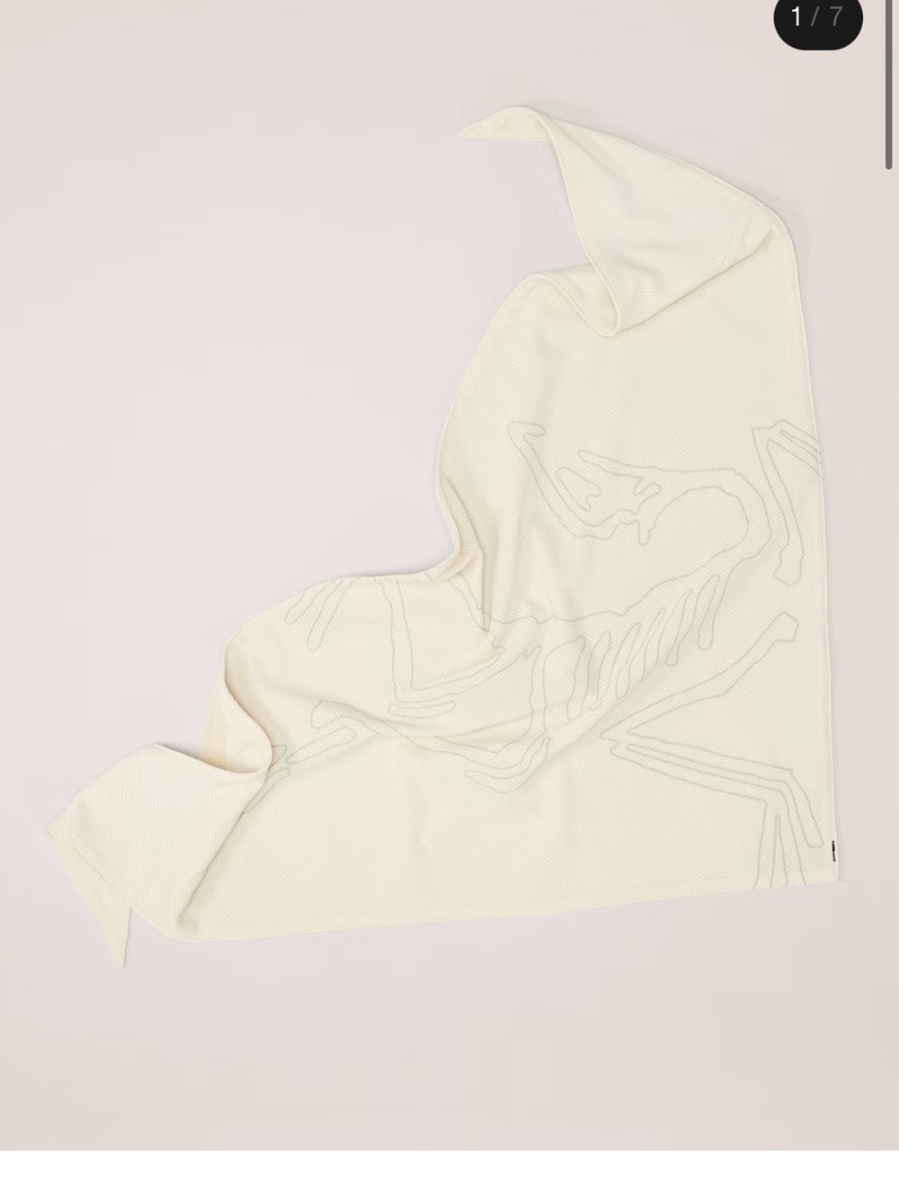 Arc'teryx Cream Lightweight Graphic bandana